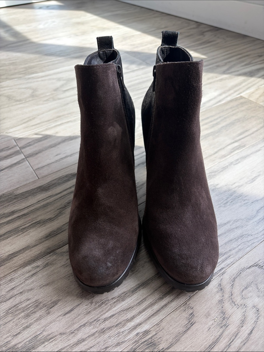 Paul Green Suede Ankle Boots in Dark Brown - Classic Women’s Chelsea Style